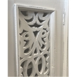 Cottage Solid Wood Accent Cabinet in Distressed White/Driftwood Brown