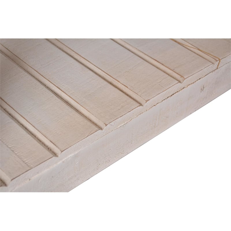 Rustic French Dresser Mirror Set 6 Drawers/Cabinets/Shelf in White/Brown Wood