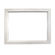 Rustic French Bedroom Mirror in Distressed White/Brown Solid Wood