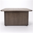 Shades of Gray Kitchen Island in Solid Wood with Grey Tile Top
