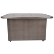 Shades of Gray 3Pc Solid Wood Kitchen Island Set w Grey Tile Top and 2 Barstools