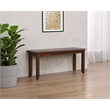 Sunset Trading Simply Brook 42-in Dining Bench  Amish Brown Solid Wood
