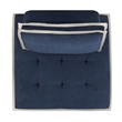 Pixie 3Pc Sofa Sectional Modular L Shaped Couch Navy Blue/Cream Fabric