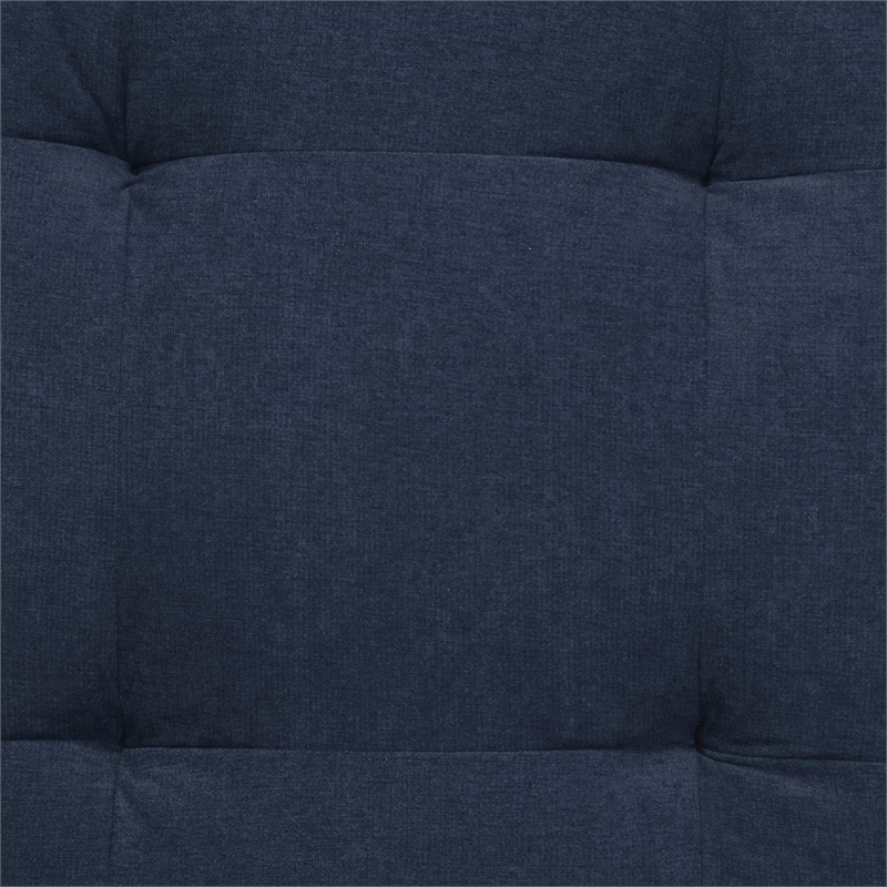 Pixie 4Pc Sectional Module Sofa/Speaker Console USB Storage/Blue/Cream Fabric