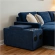 Pixie Modular Speaker Console Bluetooth USB Cupholders Navy Fabric