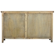 Cottage Shutter Door Sideboard in Driftwood Brown Solid Wood Fully Assembled