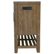 Saunders Sideboard Server/Storage Cabinet/Shelf USB Charging/Brown Acacia Wood