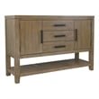 Saunders Sideboard Server/Storage Cabinet/Shelf USB Charging/Brown Acacia Wood