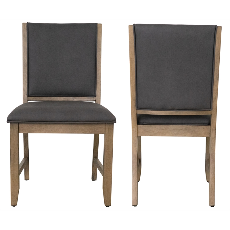 Saunders 8PC Extendable Dining Set with Server Charging/USB Brown Acacia Wood