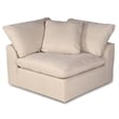 Puff 5 Pc Slipcovered Modular Sectional Sofa Performance Fabric Tan