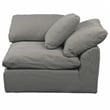 Puff 5 Pc Slipcovered Modular Sectional Sofa Performance Fabric Gray