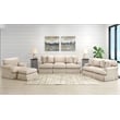 Horizon 4PC Slipcovered Living Room Sofa Set in Tan Washable Performance Fabric