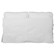 Horizon 2PC Slipcovered Sofa Loveseat Set in White Washable Performance Fabric