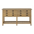 Sunset Trading Cottage Sideboard Driftwood Brown Solid Wood