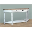 Sunset Trading Cottage Display Table White/Brown Solid Wood Fully Assembled