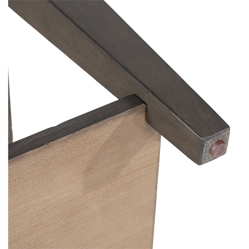 Sunset Trading Dakota Rectangular Coffee Table w Drawers Shelf Brown Gray Wood