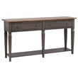 Sunset Trading Dakota 4PC Rectangle Coffee Table Set w Console Brown Gray Wood