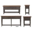 Sunset Trading Dakota 4PC Rectangle Coffee Table Set w Console Brown Gray Wood
