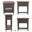 Sunset Trading Dakota 4PC Rectangle Coffee Table Set w Console Brown Gray Wood
