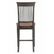 Sunset Trading Dakota 24-inch Slat Back Barstools Set of 2 Brown-Gray Solid Wood