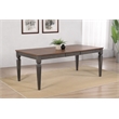 Dakota 60-78-inch Rectangle Expanding Butterfly Dining Table Brown and Gray Wood
