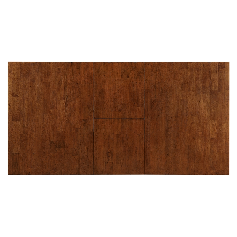 Dakota 60-78-inch Rectangle Expanding Butterfly Dining Table Brown and Gray Wood