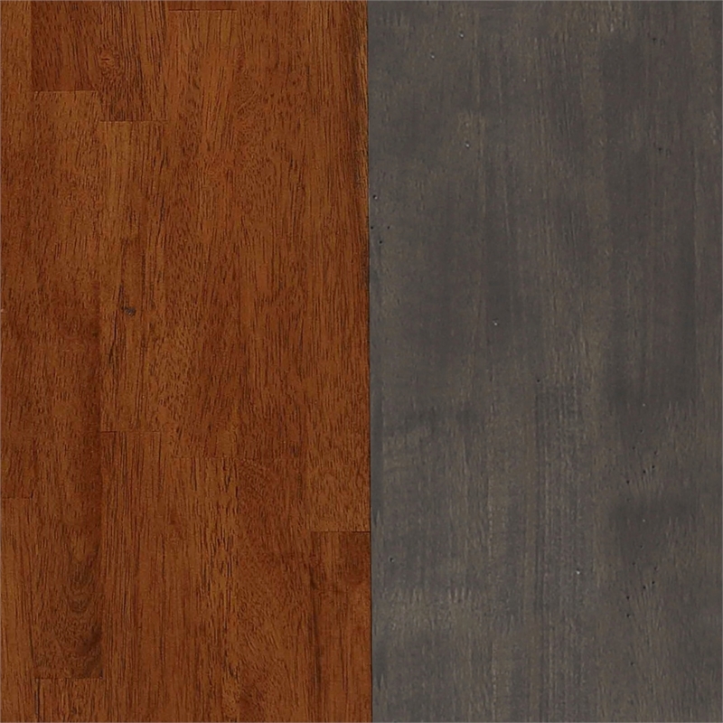 Dakota 60-78-inch Rectangle Expanding Butterfly Dining Table Brown and Gray Wood