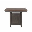 Dakota 9PC Extendable 42-54-in Pub Dining Storage Table Set in Brown & Gray Wood