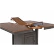Dakota 6PC Extendable 42-54-in Pub Dining Table Set w Buffet Brown Gray Wood