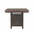 Dakota 8PC Extendable 42-54-in Pub Dining Table Set w Buffet Brown Gray Wood