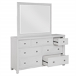 Sunset Trading Dover 5 PC King Bedroom Furniture Set in Cerused White Oak Wood