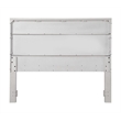 Sunset Trading Dover Queen Size Panel Bed Frame in Cerused White Oak Wood