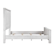 Sunset Trading Dover King Size Panel Bed Frame in Cerused White Oak Wood