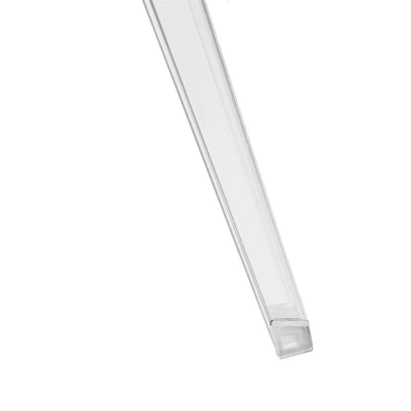 LeisureMod Marrion Modern Acrylic Dining Chair in Clear Set of 2