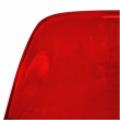 LeisureMod Dover Dining Side Chair With Acrylic Eiffel Base in Red Set of 4