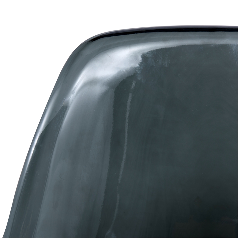 LeisureMod Cresco Modern Eiffel Base Dining Side Chair in Black
