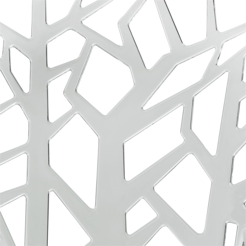 LeisureMod Cornelia Modern Plastic Dining Side Chair in Clear