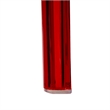 LeisureMod Cornelia Modern Plastic Dining Side Chair in Red