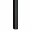 LeisureMod Cornelia Modern Plastic Dining Side Chair in Solid Black