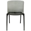 LeisureMod Murray Mid-Century Modern Dining Side Chair in Black