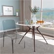 LeisureMod Murray Mid-Century Modern Dining Side Chair in Black