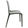 LeisureMod Murray Mid-Century Modern Dining Side Chair in Black