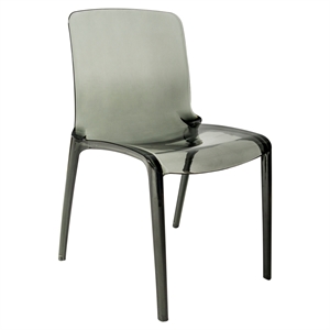 leisuremod murray mid-century modern dining side chair in black