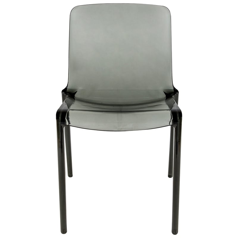 LeisureMod Murray Mid-Century Modern Dining Side Chair in Black Set of 4