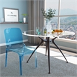 LeisureMod Murray Mid-Century Modern Dining Side Chair in Blue