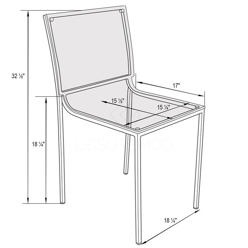 LeisureMod Almeda Modern Acrylic Clear Chrome Frame Dining Side Chair ...