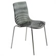 LeisureMod Astor Modern Rain Drop Design Dining Chair in Black