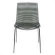 LeisureMod Astor Modern Rain Drop Design Dining Chair in Black Set of 2