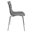 LeisureMod Astor Modern Rain Drop Design Dining Chair in Black Set of 2