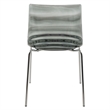 LeisureMod Astor Modern Rain Drop Design Dining Chair in Black Set of 2